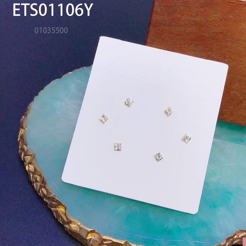 s925 Silver Needle Fashion three pairs of stud earrings thumbnail