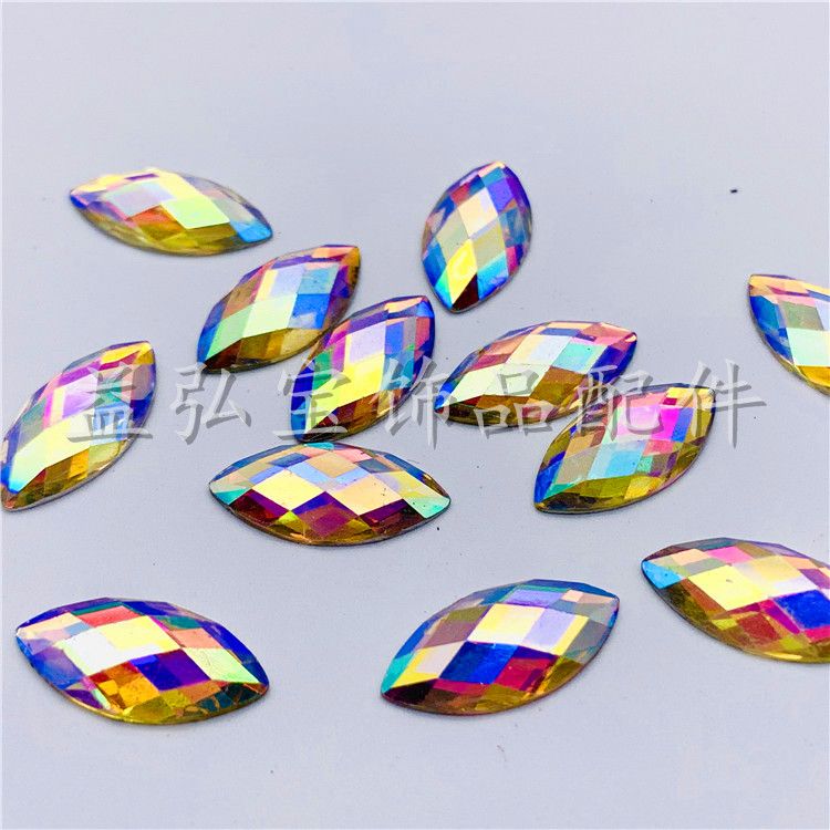 Resin diamond horse eye turtle face white AB various specifications DIY jewelry accessories factory direct sales Application Scenario