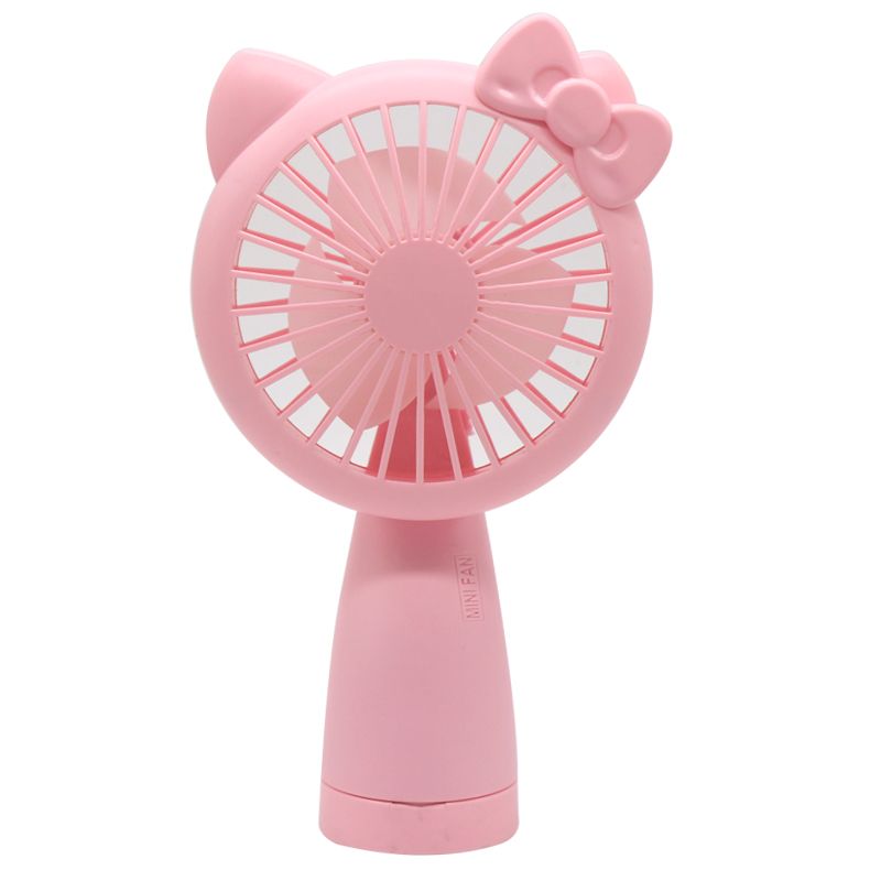 Best-selling student fan, small handheld, silent, strong wind force, portable, cute cartoon mini electric fan