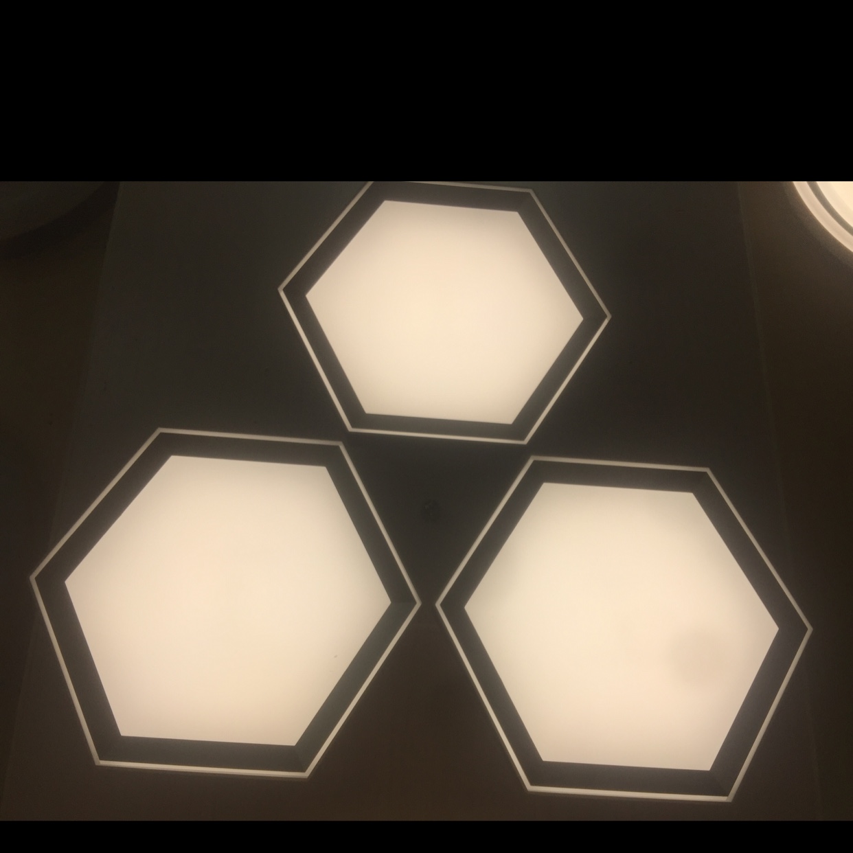 Three-head honeycomb chandelier, creative honeycomb hole-shaped lamp, creative lamp details Picture