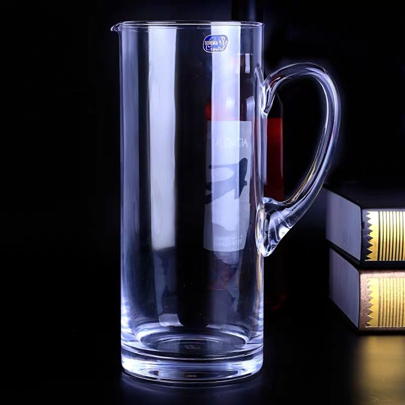 Czech imported BOHEMIA crystal glass lead-free decanter red wine set, European luxury 1E467 for home use detail image 1