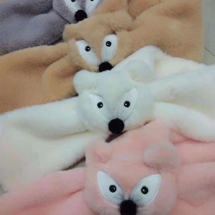 Children's Cartoon Warm Soft Comfortable Thick Wool-Like Scarf Specification drawing