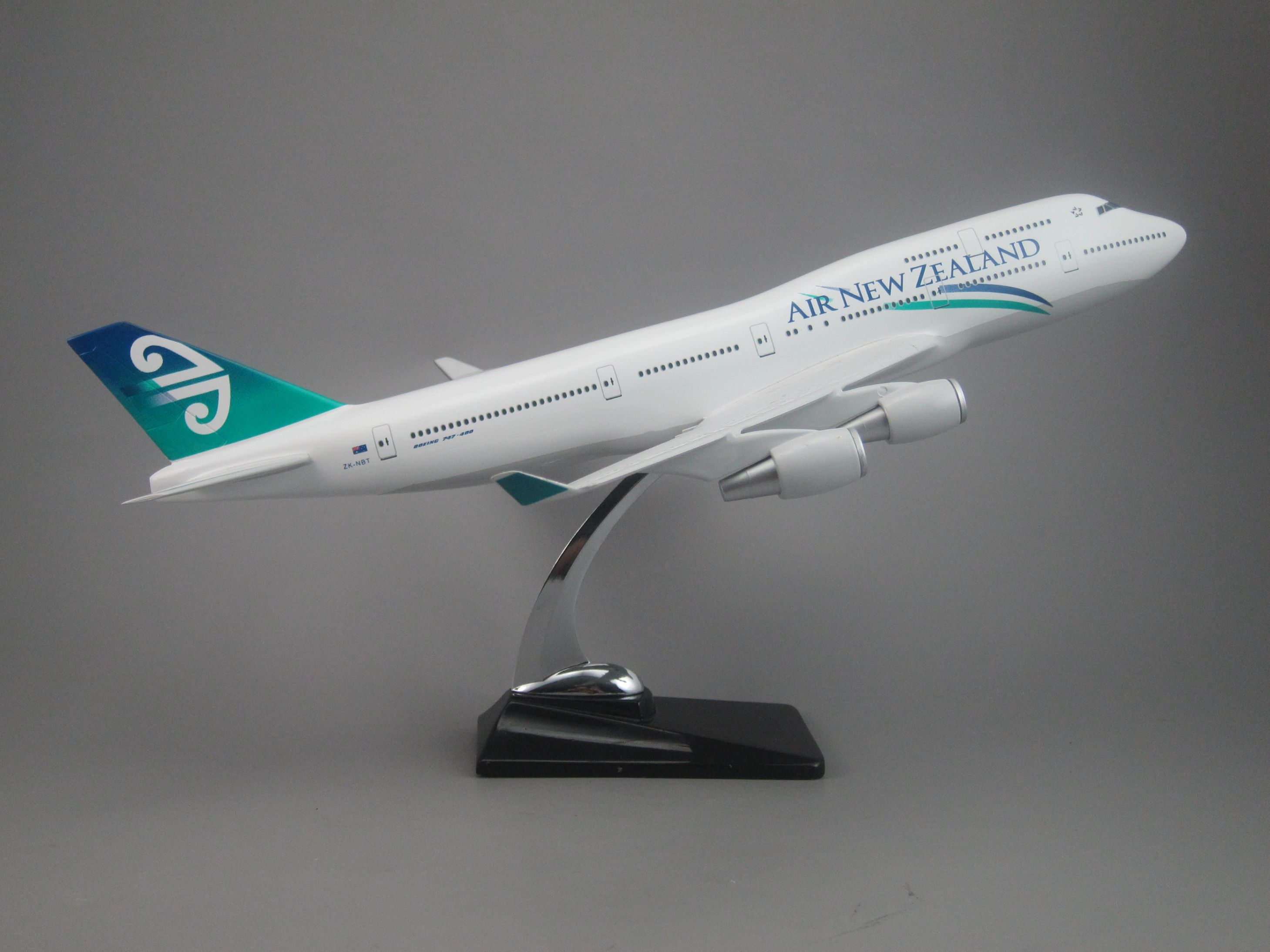 飞机模型（新西兰航空B747-400飞机）仿真飞机 合成树脂飞机模型详情图2