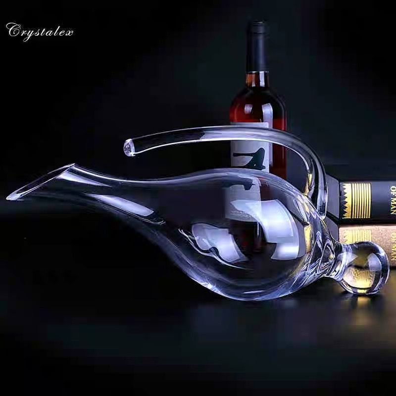 Czech imported BOHEMIA crystal glass lead-free decanter red wine set, European luxury 3E675 for home use pic 1