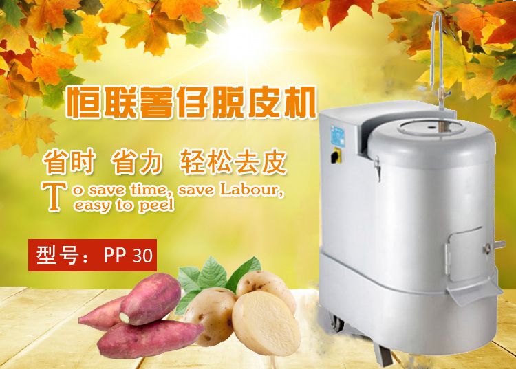 PP30薯仔脱皮机 去皮机  土豆脱皮机 红薯马铃薯脱皮机详情1