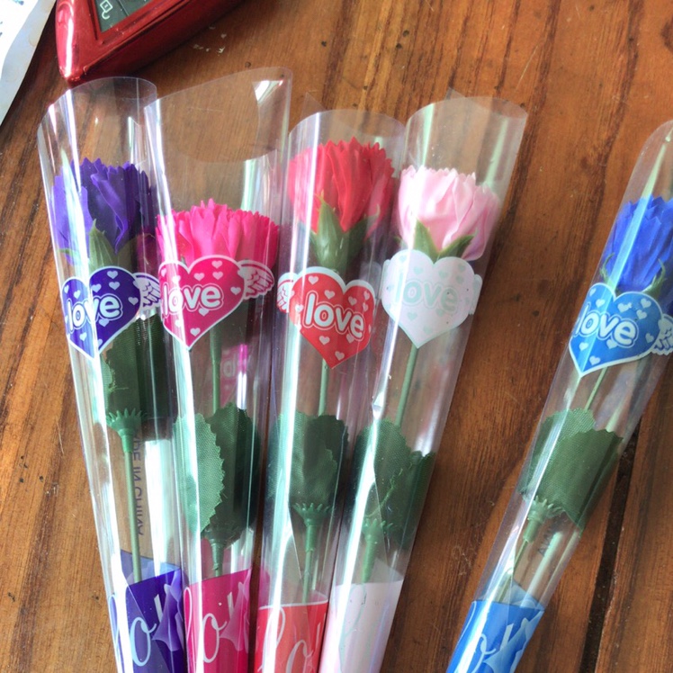 厂家直销，香皂花，爱心小单支，节日，玫瑰，康乃馨产品图