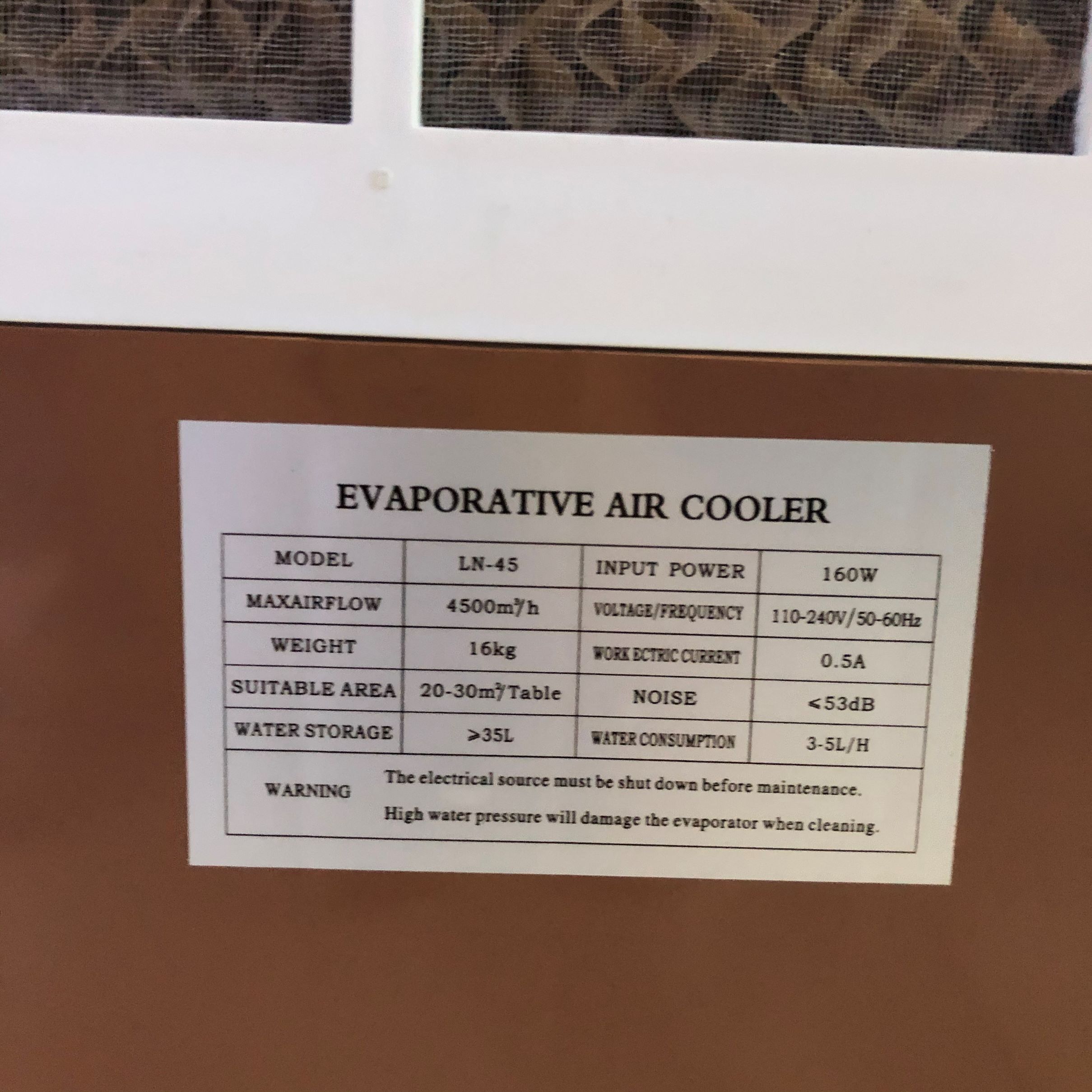移动蒸发冷风机、 冷气机、空调扇、水冷空调，空调细节图