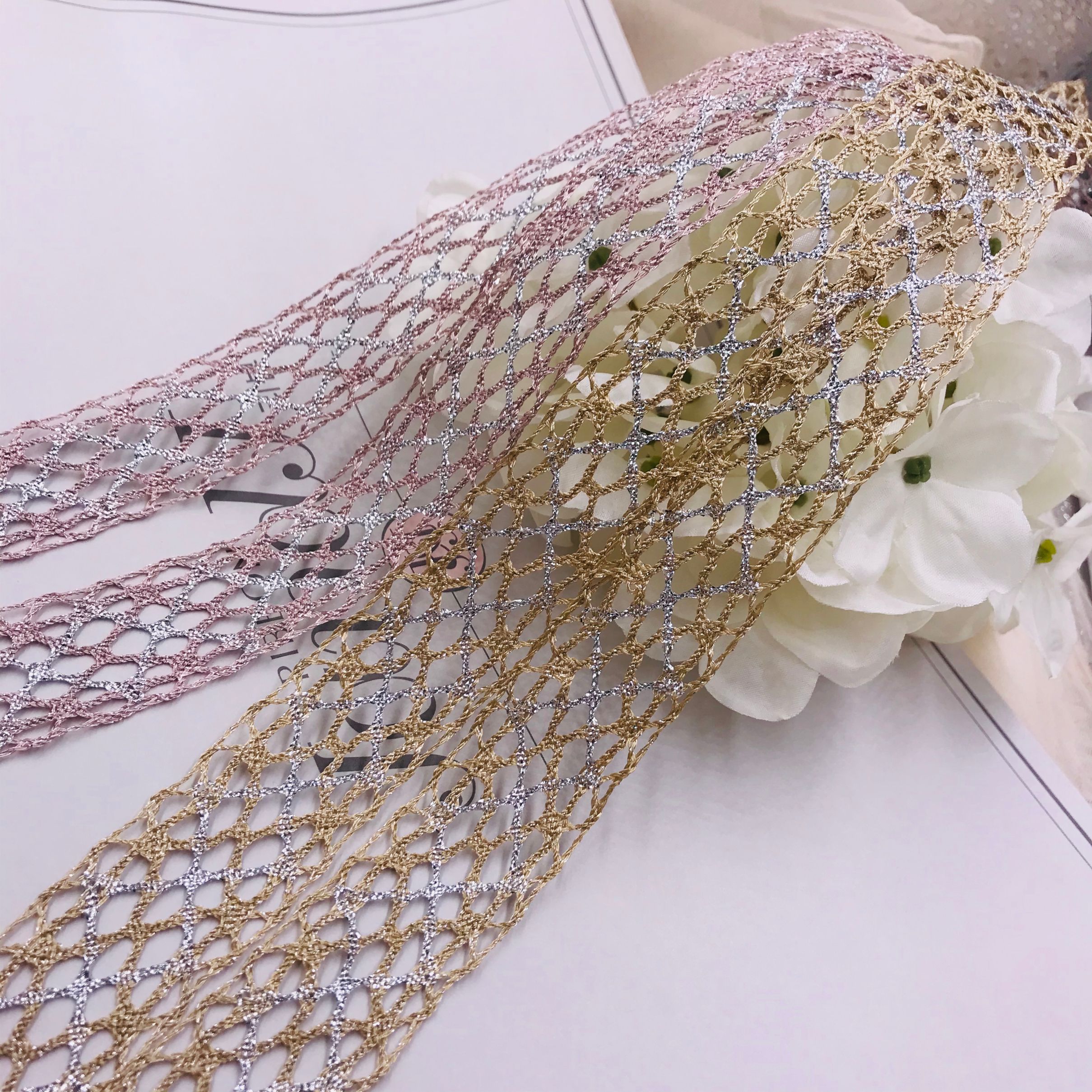 YH2652-鉴鉴镂空网带花束包装礼品材料