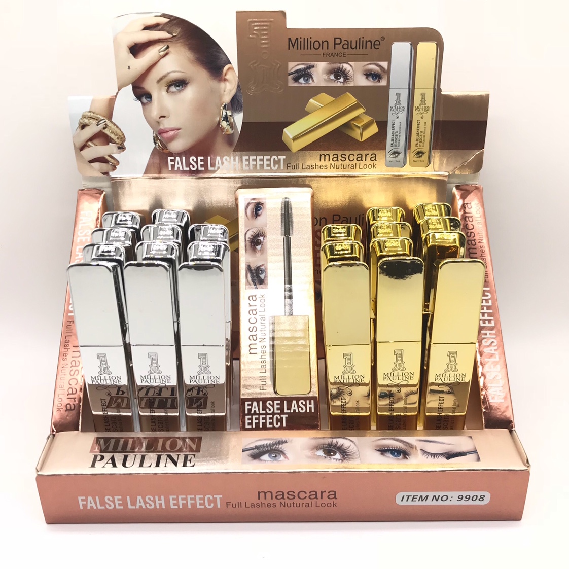Gold and silver tube mascara