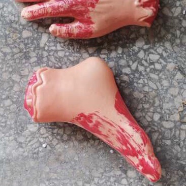 Halloween and Ghost Festival prank decorations for broken hands and feet Specification image