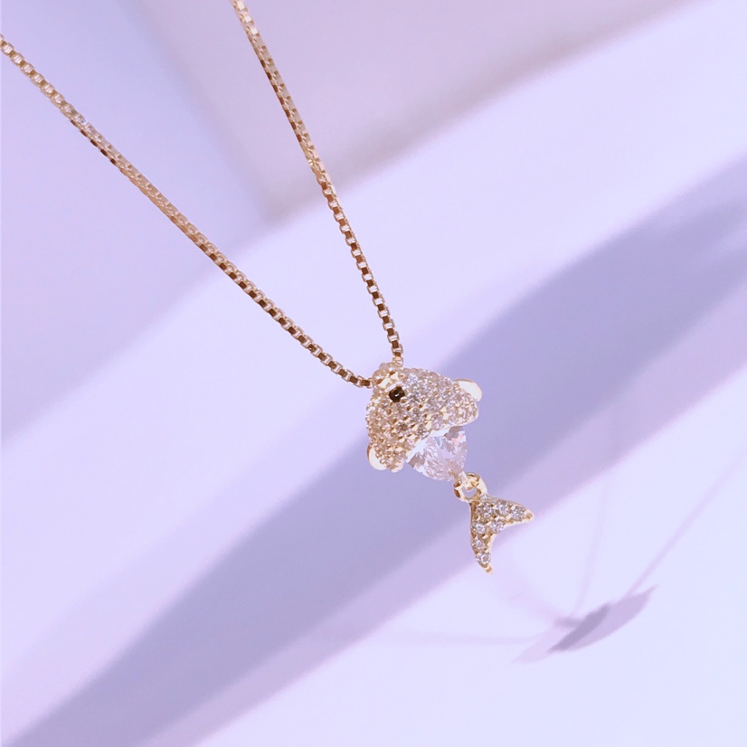 s925 pure silver Zircon will move the rain pendant thumbnail