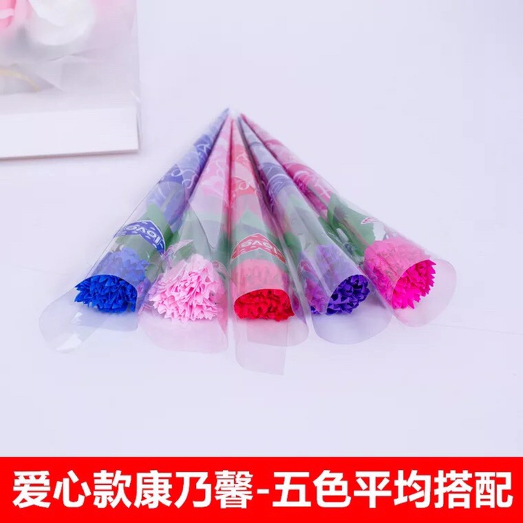 厂家直销，香皂花，爱心小单支，节日，玫瑰，康乃馨细节图