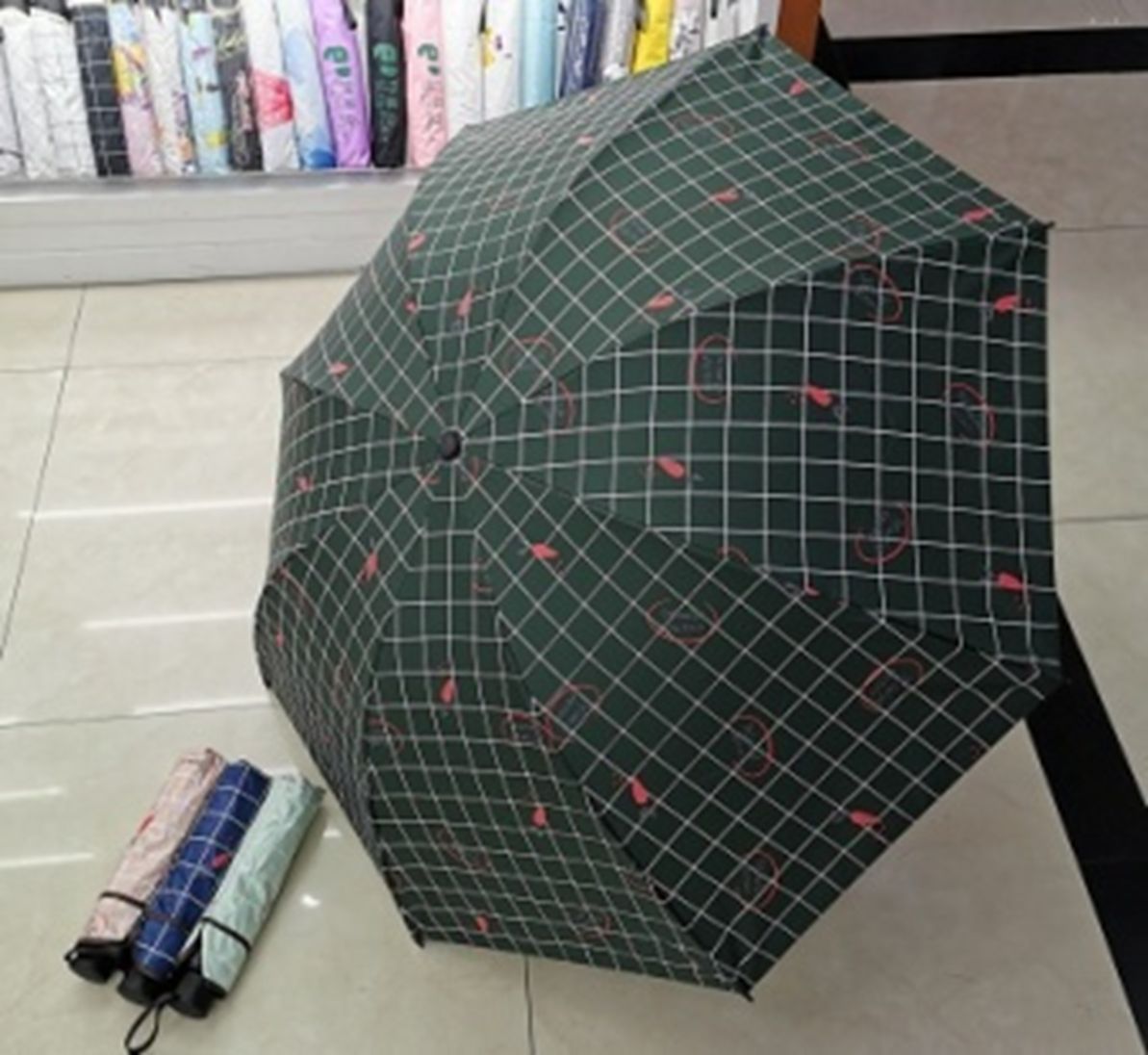 Yiwu Selection 8 bone black glue clear umbrella A702/10152