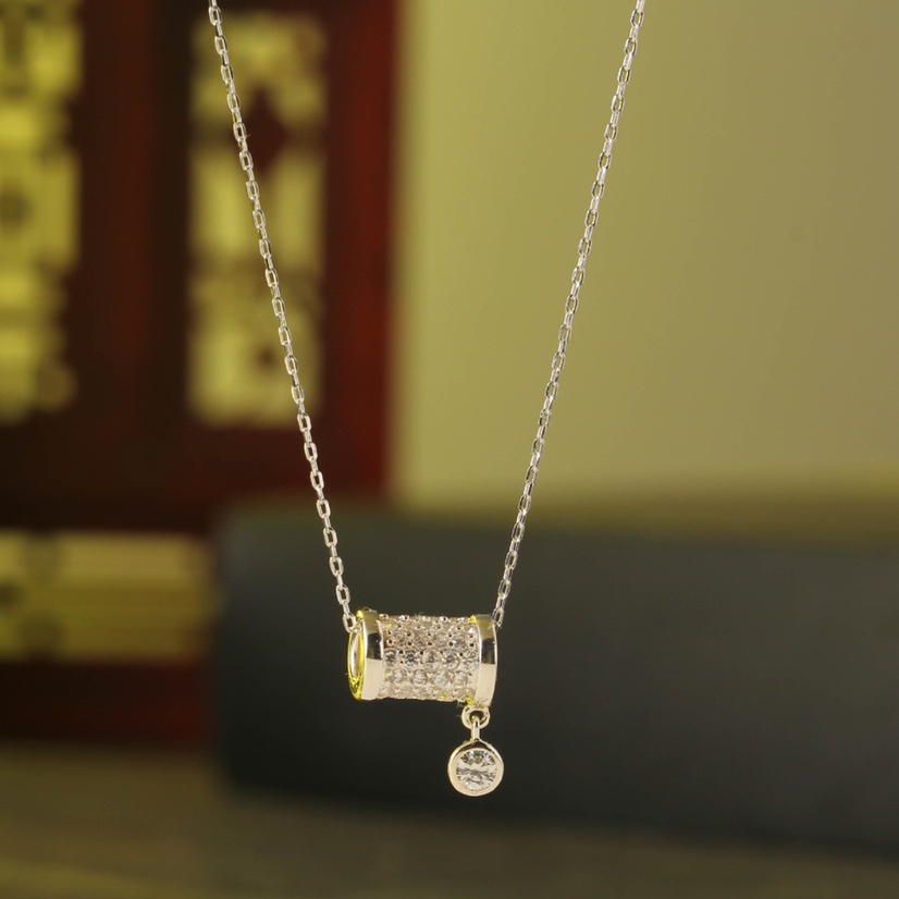 s925 sterling silver small waist stylish pendant necklace thumbnail