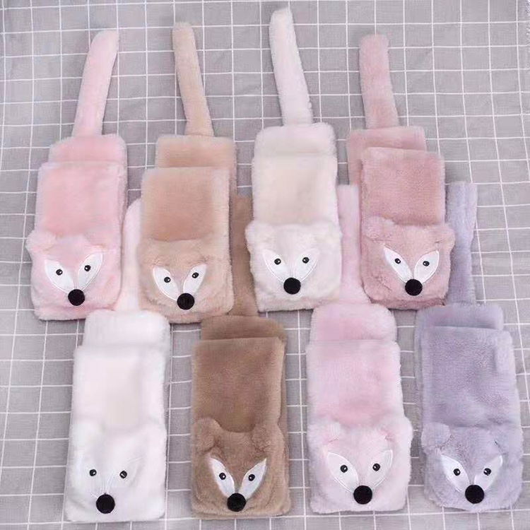 Children's Cartoon Warm Soft Comfortable Thick Wool-Like Scarf details Picture