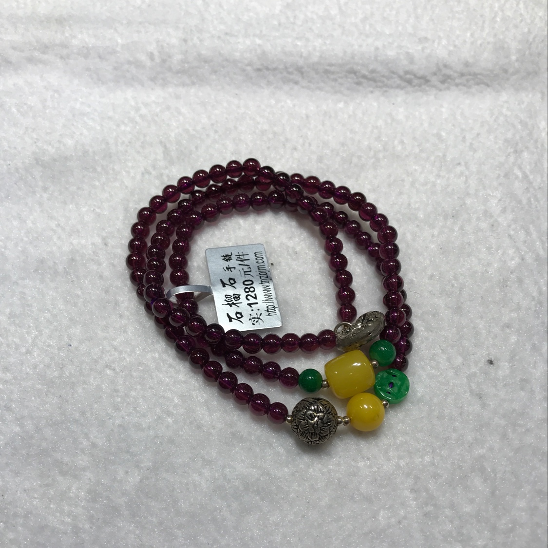 （天然居珠宝） 石榴石手链 0.5产品图