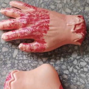 Halloween and Ghost Festival prank decorations for broken hands and feet details Picture