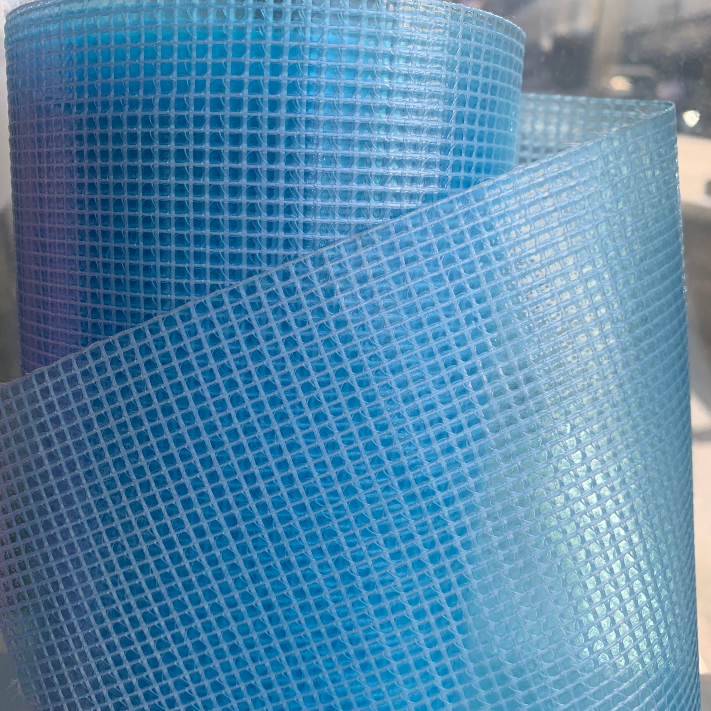 供应彩色透明PVC夹网布文件袋专用材料详情图6