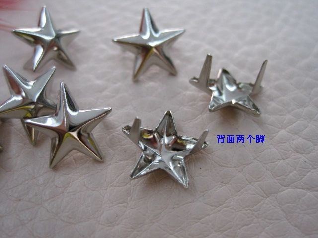 五角星爪钉装饰扣箱包五金塑料配件详情图2