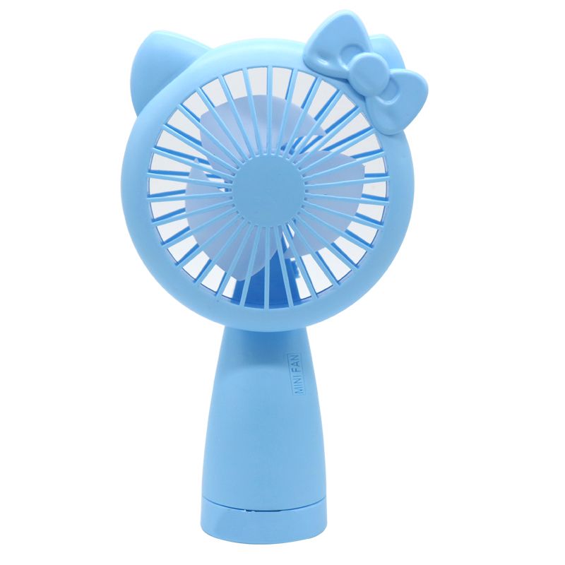Best-selling student fan, small handheld, silent, strong wind force, portable, cute cartoon mini electric fan detail image 2