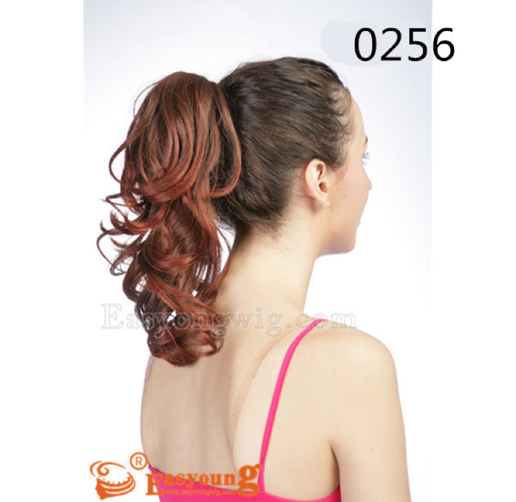 Yiyang Wig, ponytail, synthetic fiber, high-temperature silk, short hair clips