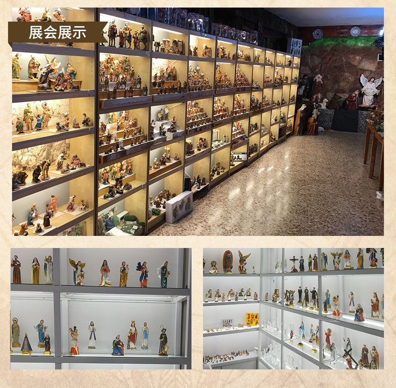 树脂工艺品 马槽组圣物摆件 圣诞礼品 木屋装饰耶稣诞生场景详情6