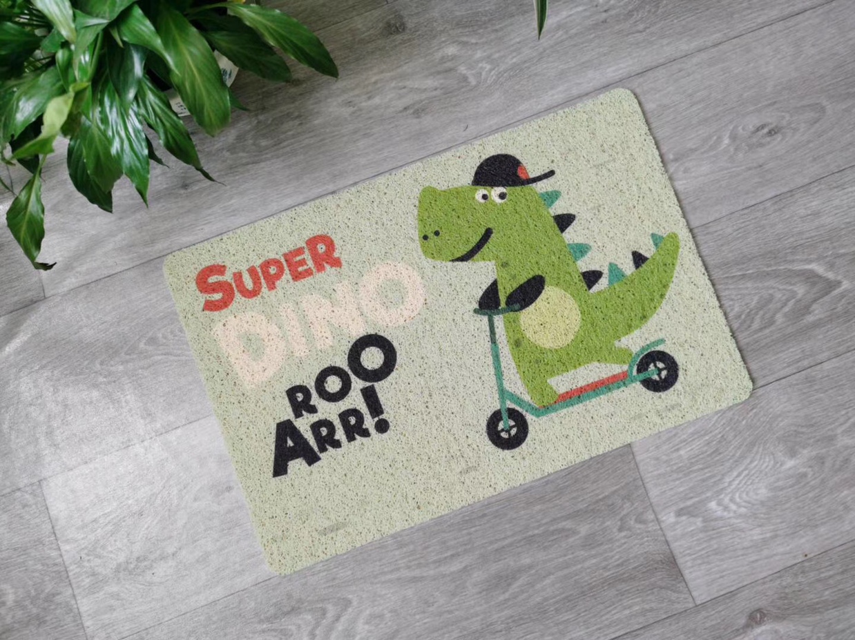 40*60 Brushed Contradict Printed Cartoon Floor Mat, Anti-Slip And Wear undefined