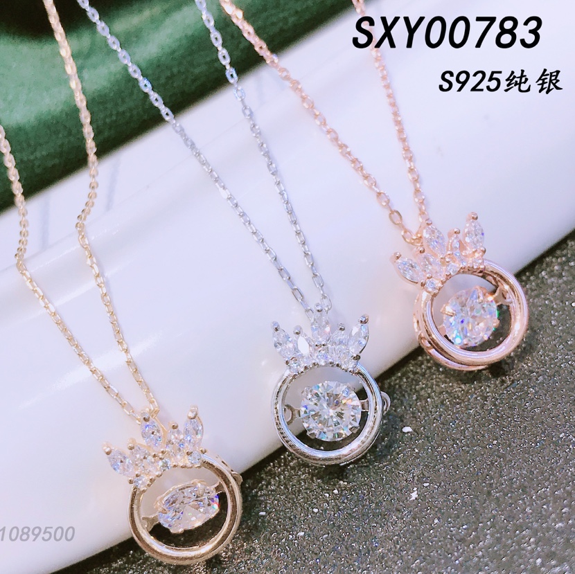 s925 sterling silver smart exquisite pendant necklace thumbnail