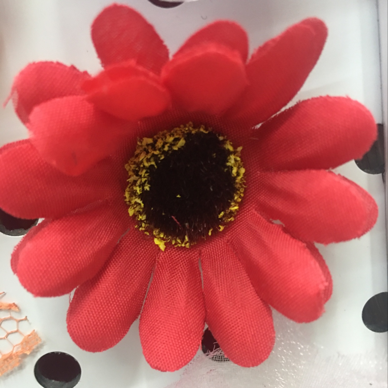 Red imitation flower