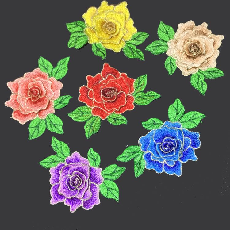 Manufacturers Direct Water-Soluble Embroidery Multi-Layer Three-Dimensional Gold Thread Floret Multi-Color Optional Sewing