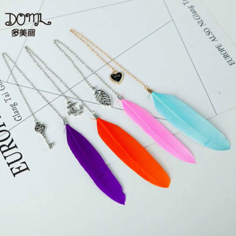 Feather bookmarks full figure