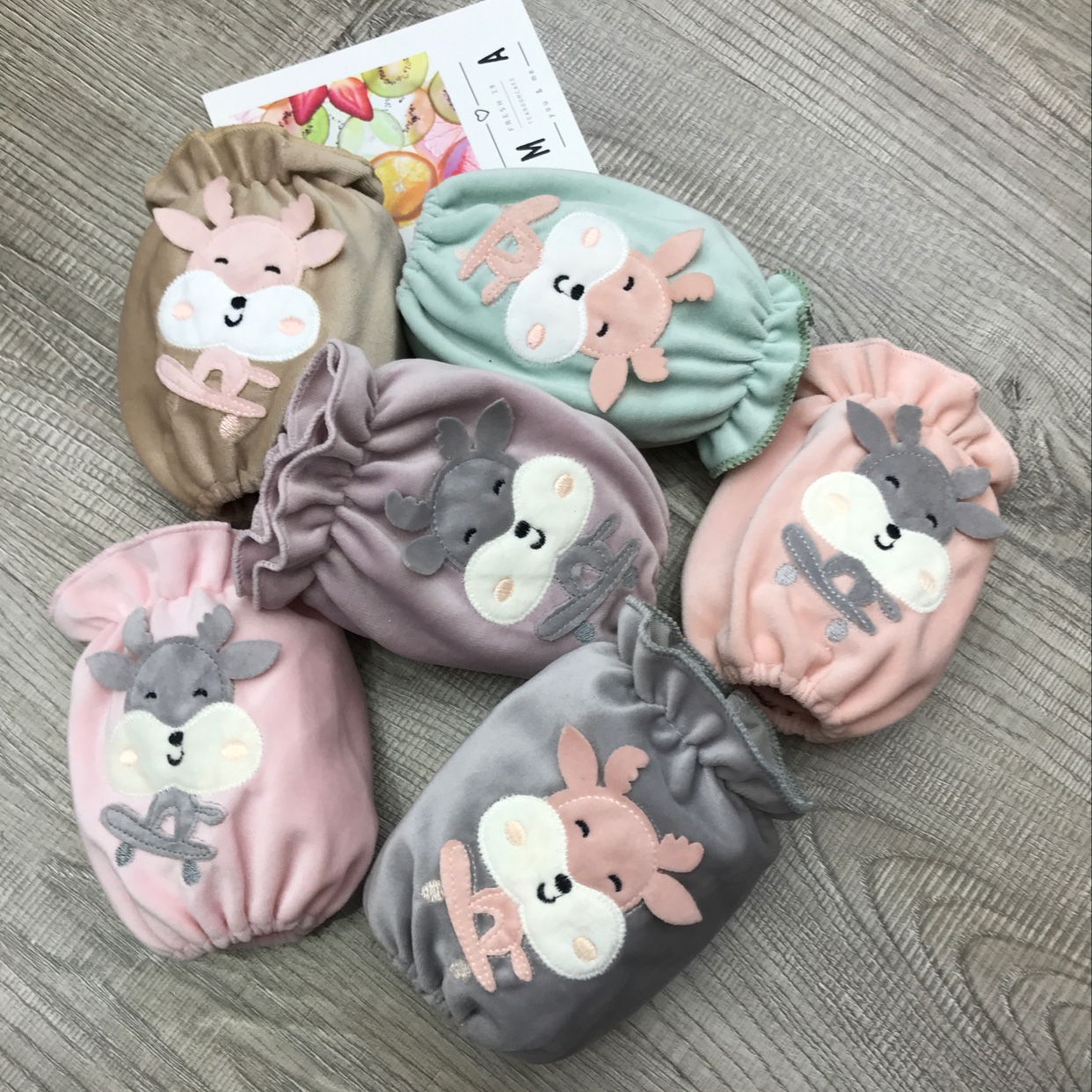 Baby skateboard deer embroidery sleeves