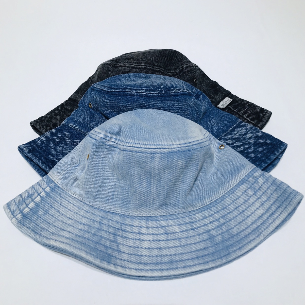 Washed denim hat and sun hat