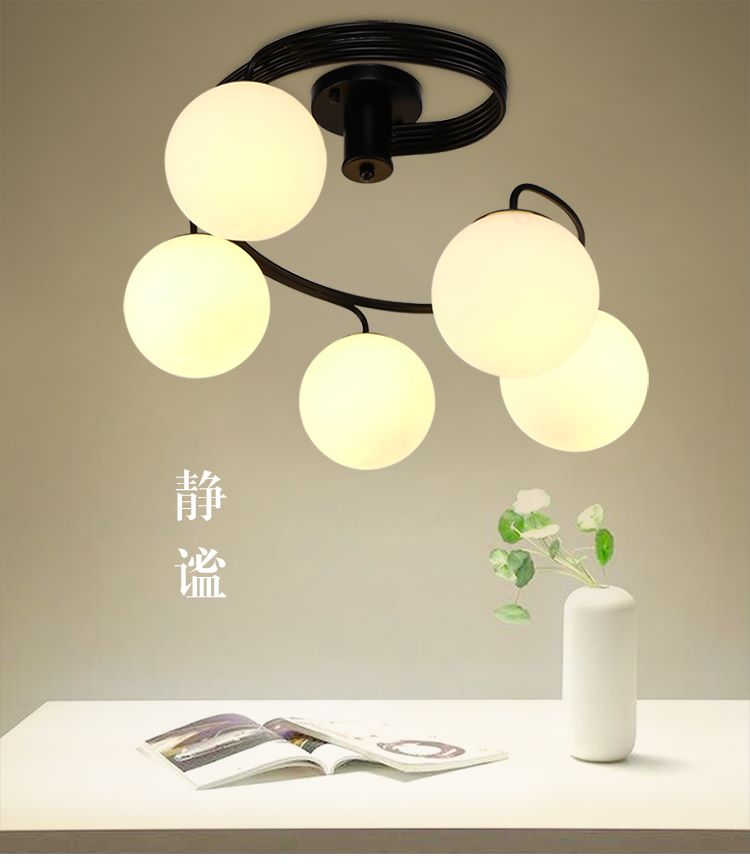 Dining-room study bedroom absorbs dome light Nordic