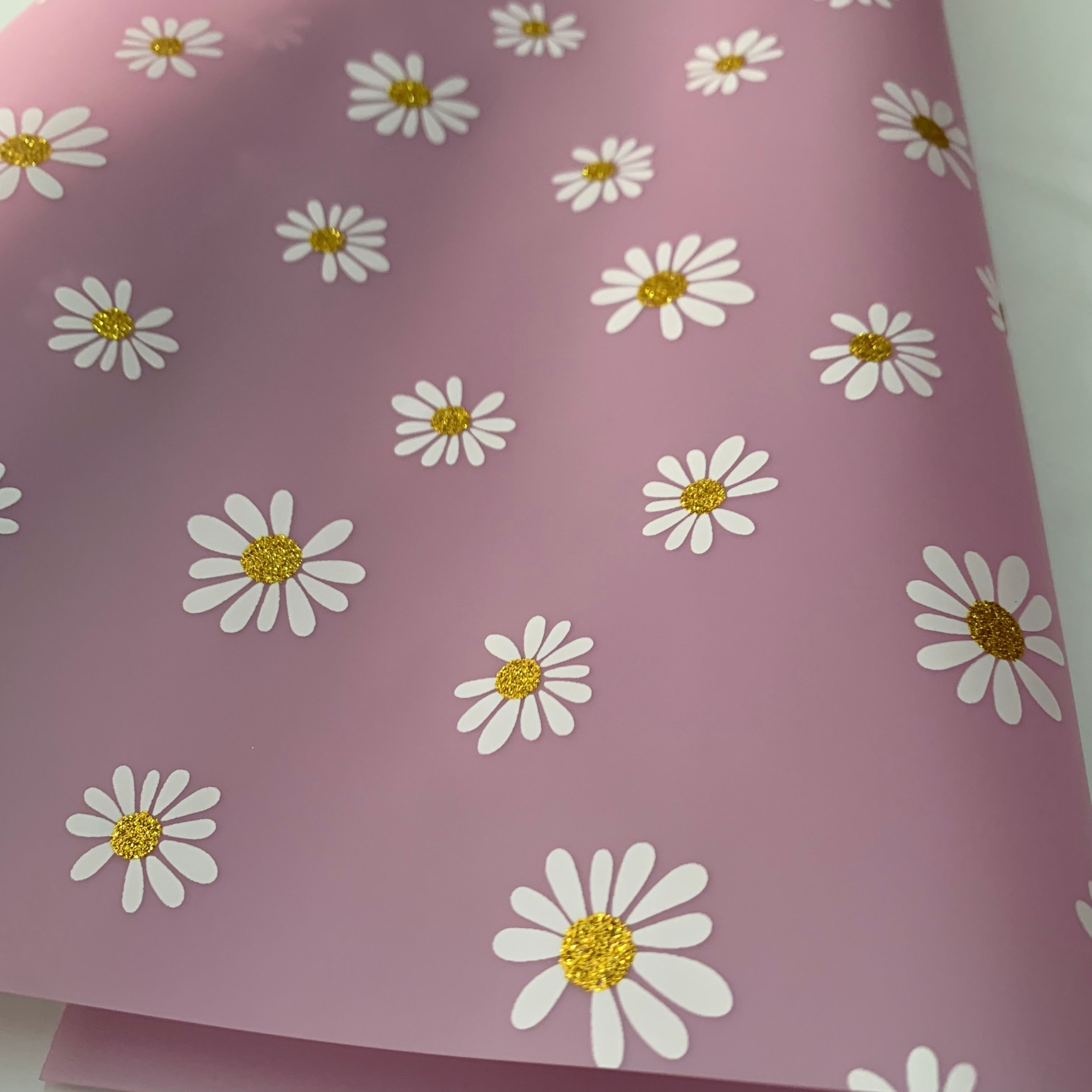 供应环保TPU小雏菊印花膜化妆包 零钱包材料膜详情图2