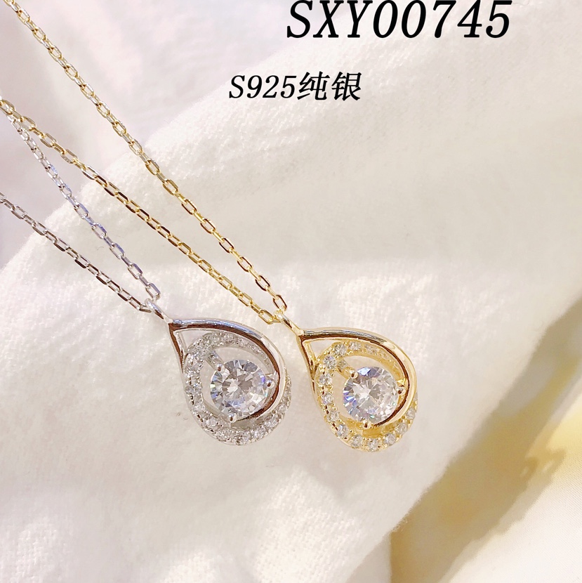 s925 Zircon pendant necklace
