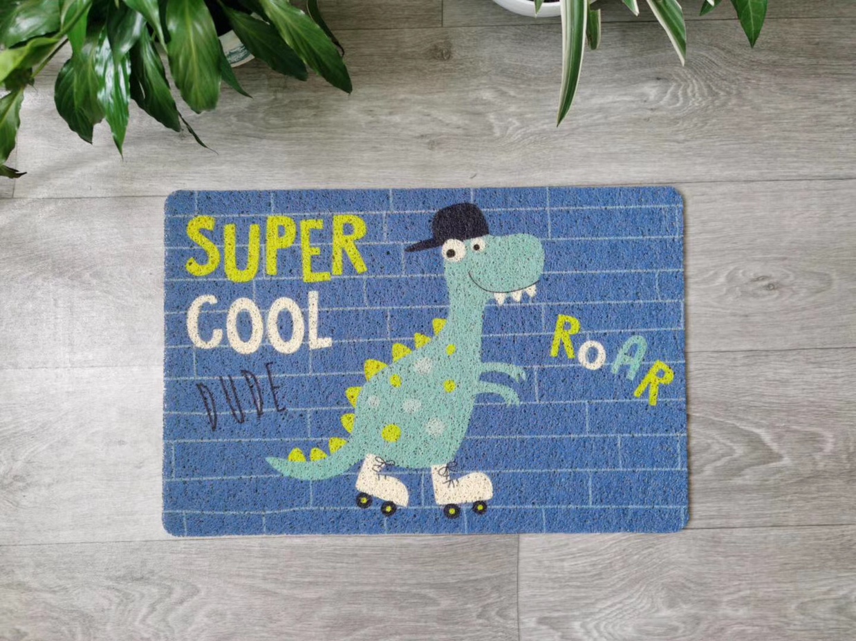 40*60 Brushed Contradict Printed Cartoon Floor Mat, Anti-Slip And Wear details Picture