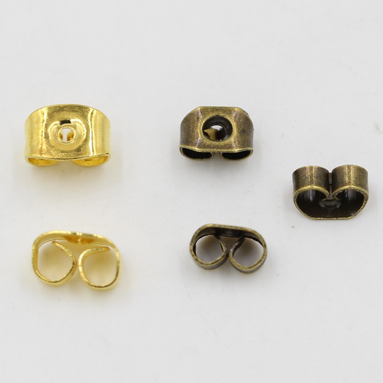 饰品配件 金属蝴蝶小号耳堵 耳钉塞子 耳饰耳配