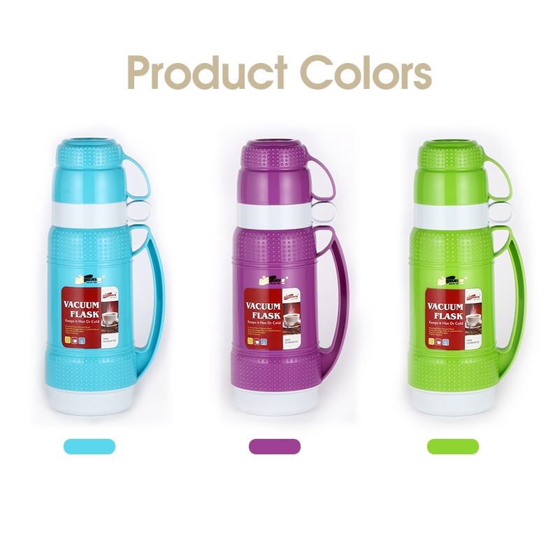1.8L plastic glass liner portable outdoor vacuum flask for home use details Picture