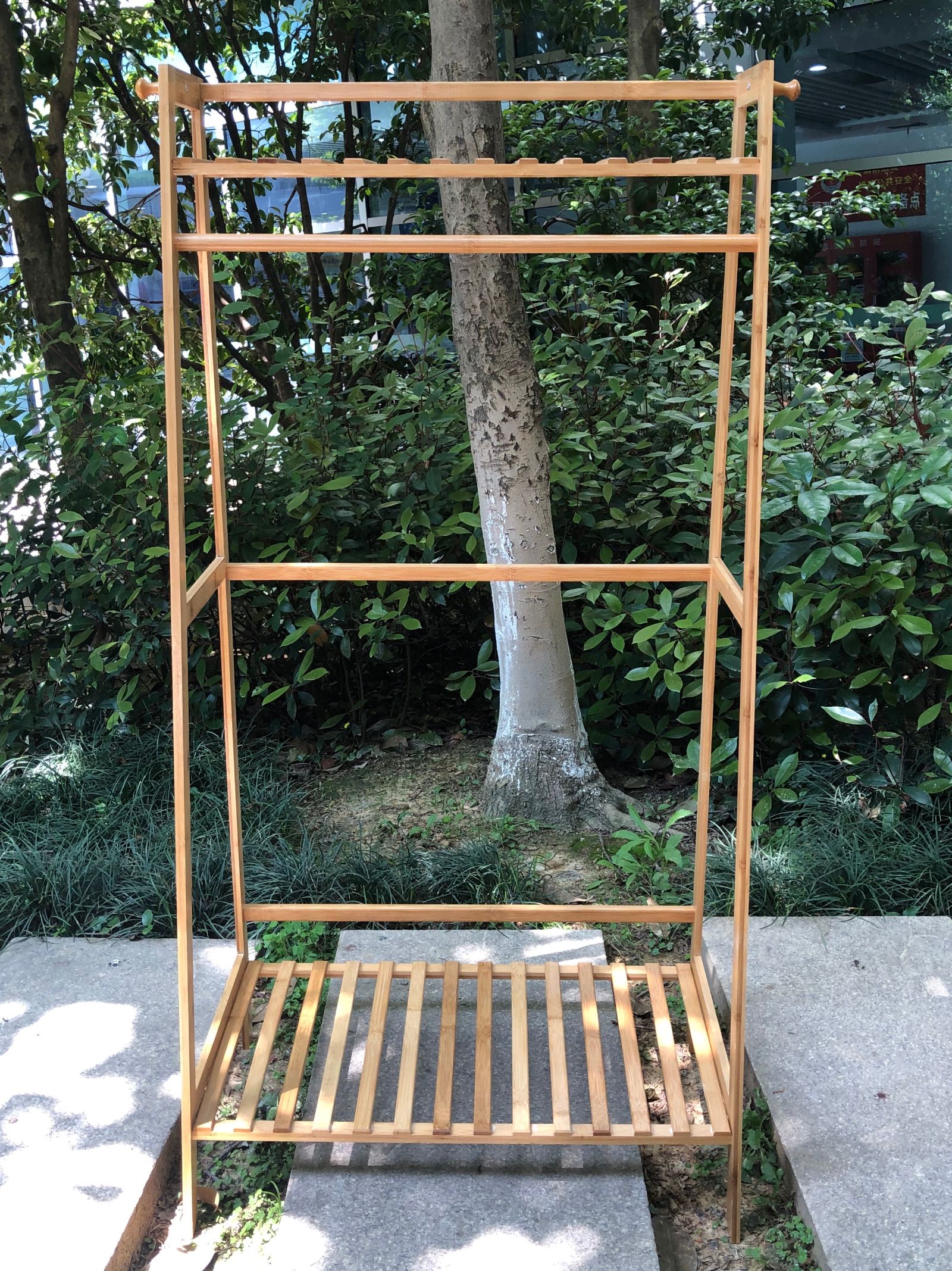 Bamboo furniture common clothes rack rack bamboo color thumbnail