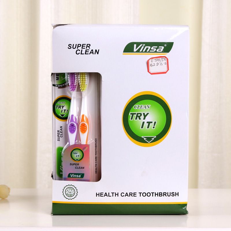 2支装牙刷vinsa牙刷按摩牙刷一次性牙刷503