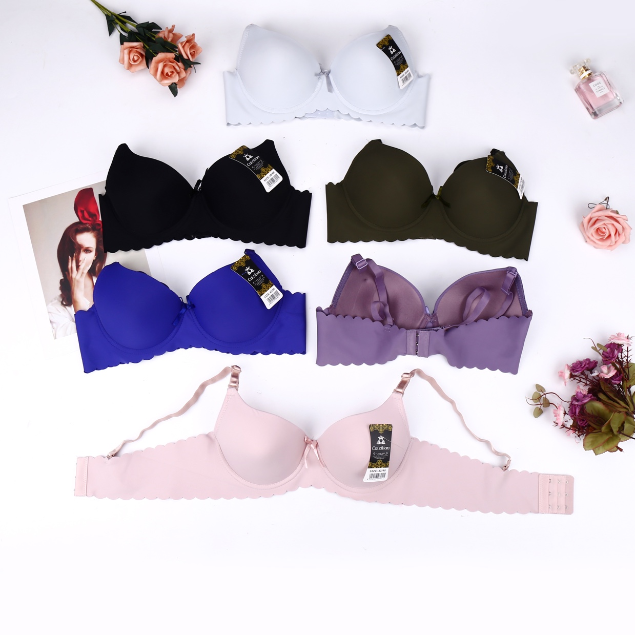 Glazed bra with steel ring for cross-border trade thumbnail