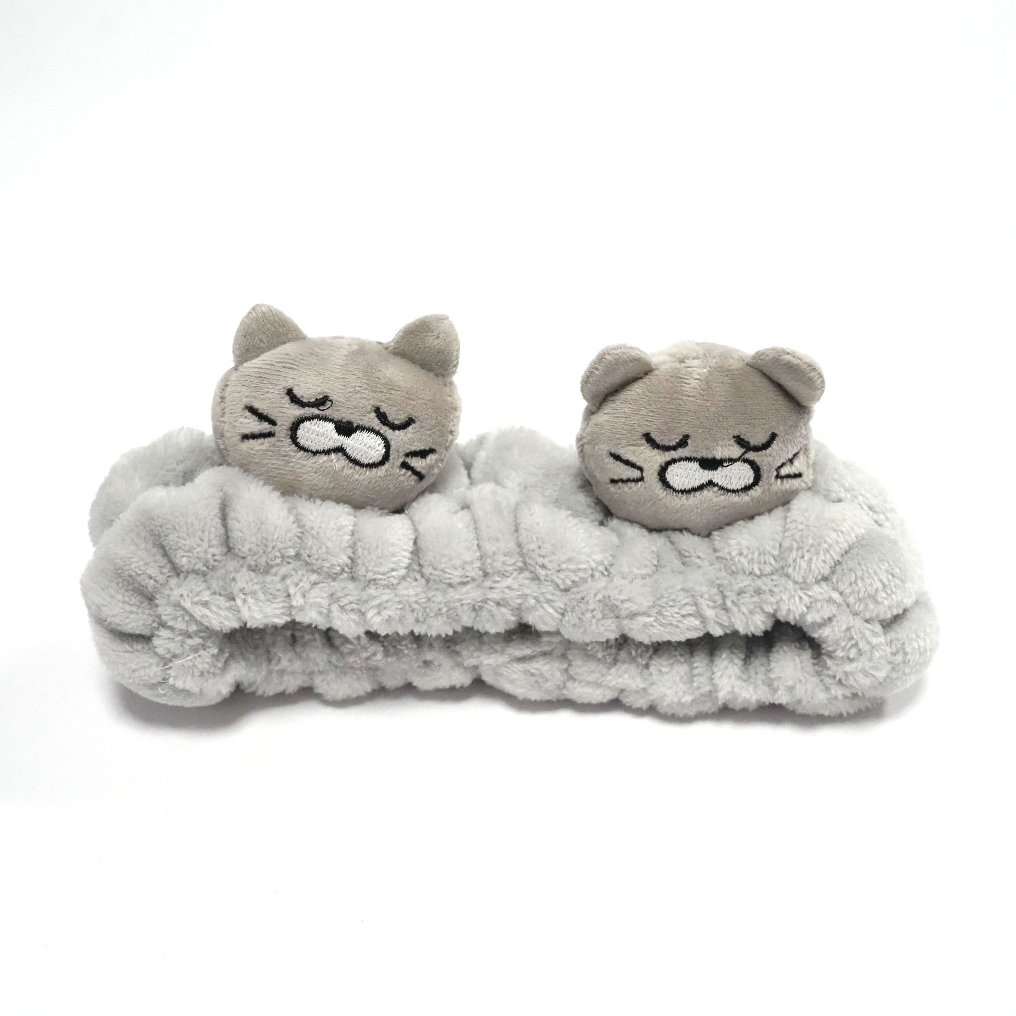 Yuhan Accessories' new Korean-style cartoon ball cat face wash hair tie, makeup mask and hair tie