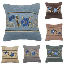 Chinese jacquard pillow cushion cover sofa sitting room office back rest cover car seat back pillow does not contain core wholesale