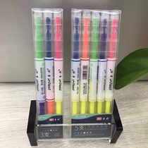 Double head highlighters 3 sets 5 double color highlighters