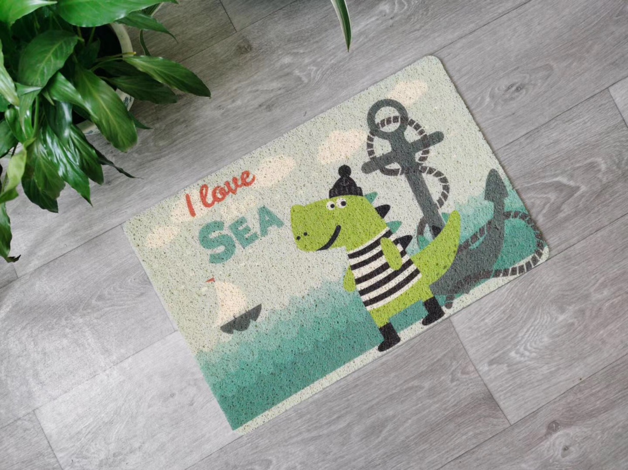 40*60 Brushed Contradict Printed Cartoon Floor Mat, Anti-Slip And Wear Specification drawing