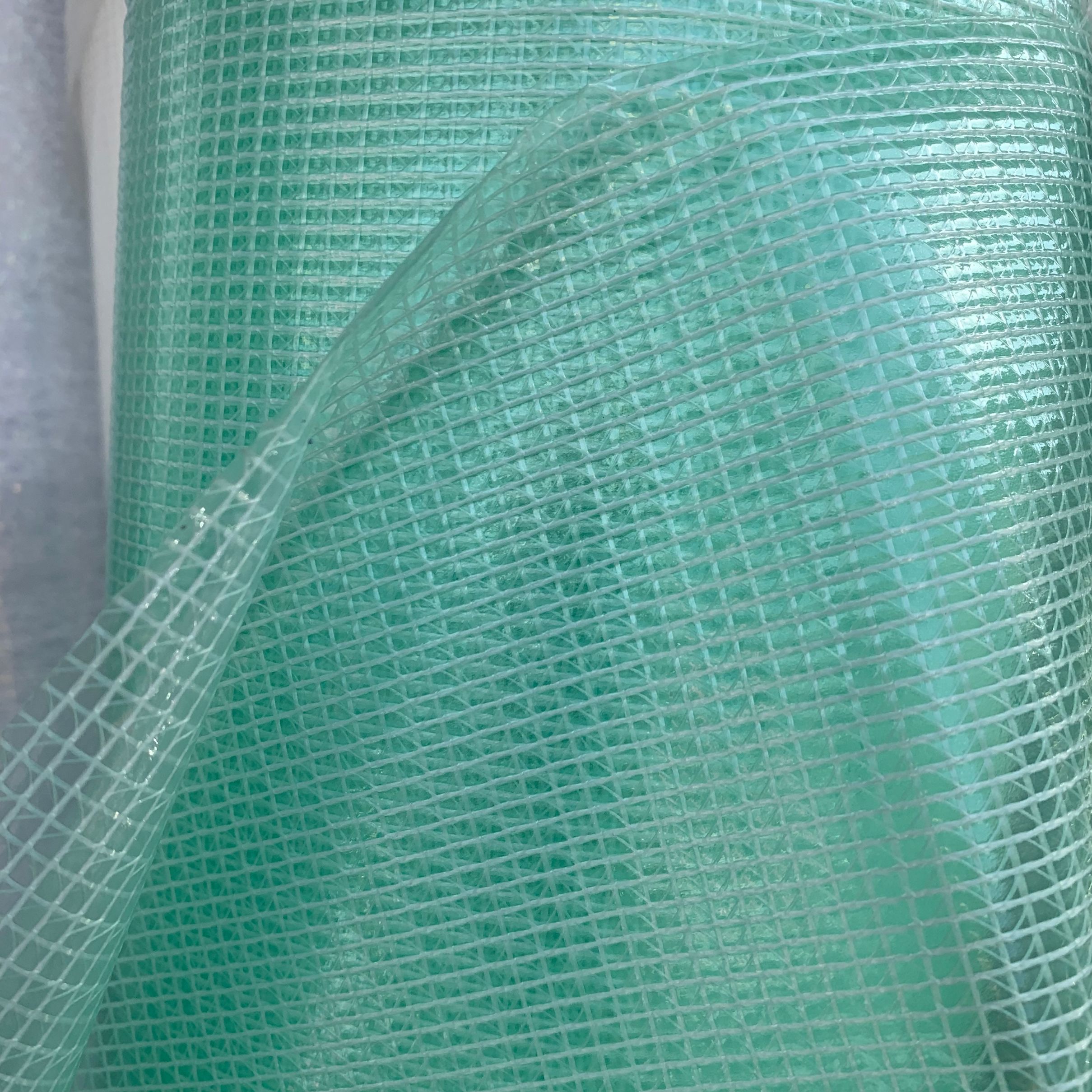 现货供应彩色透明PVC夹网布文件袋专用材料详情图4