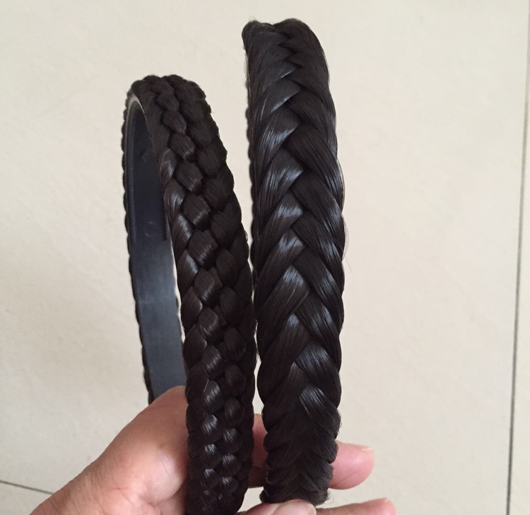 亿阳发饰 全手工辫子发箍 假发辫头箍 假发发箍 五股辫发箍