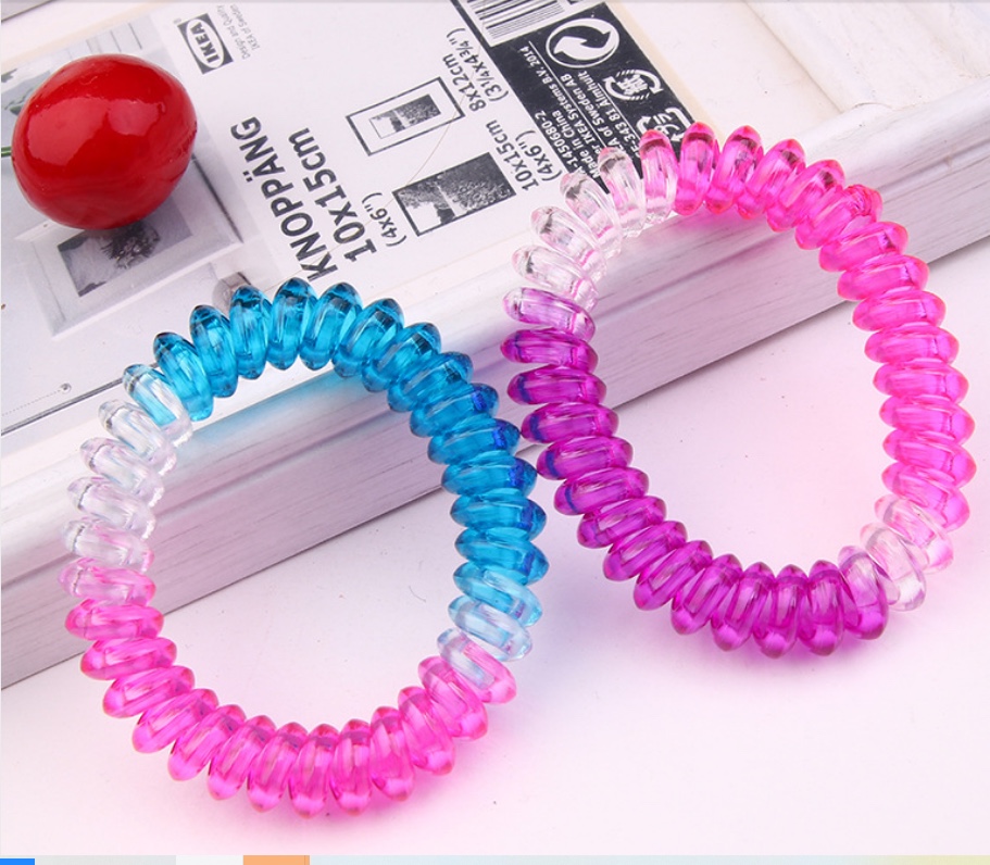 Big triangle dyed cord hair loop thumbnail