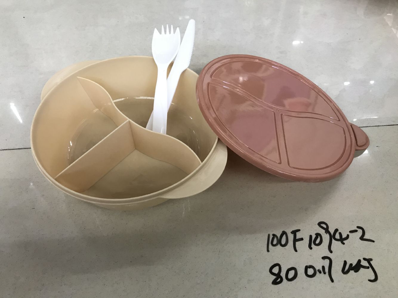100F1094-2 Plastic lunch box, lunch box, bento box